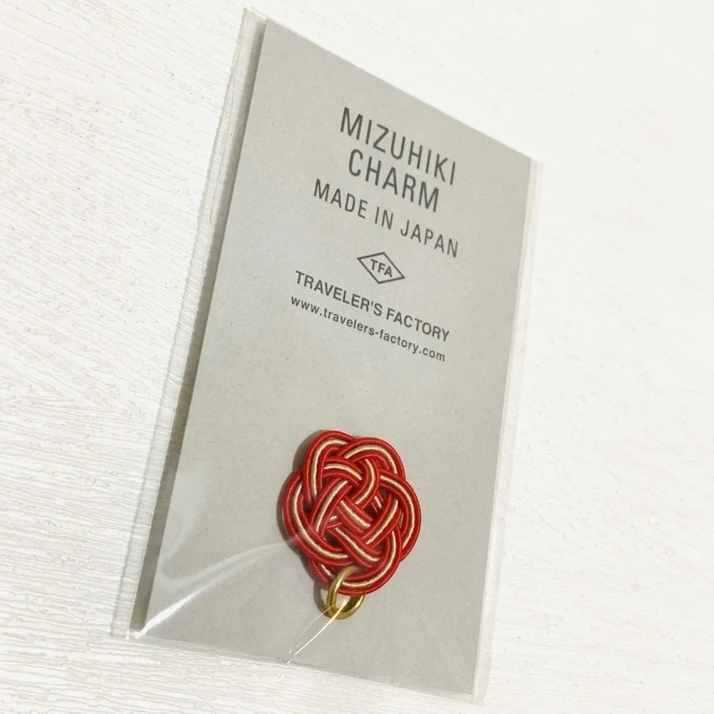 Traveler's Factory Mizuhiki Charm Red JAPAN Traveler's Notebook NEW
